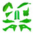 ACERBIS PLASTIC KIT KAWASAKI KXF 450 24 GREEN